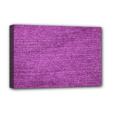 Purple Denim Deluxe Canvas 18  X 12   by snowwhitegirl