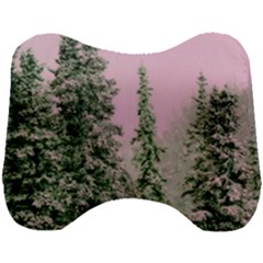 Winter Trees Pink Head Support Cushion by snowwhitegirl