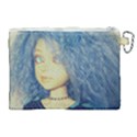 Blue Hair Boy Canvas Cosmetic Bag (XL) View2