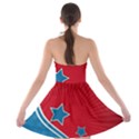 Abstract American Flag Strapless Bra Top Dress View2
