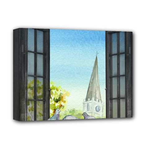 Town 1660455 1920 Deluxe Canvas 16  X 12  (stretched)  by vintage2030
