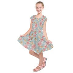 Background 1659236 1920 Kids  Short Sleeve Dress by vintage2030