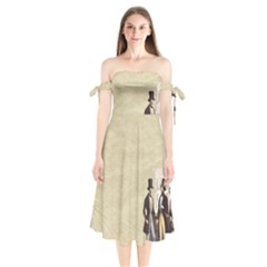 Background 1775359 1920 Shoulder Tie Bardot Midi Dress by vintage2030