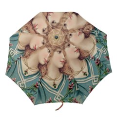 Lady Folding Umbrellas by vintage2030