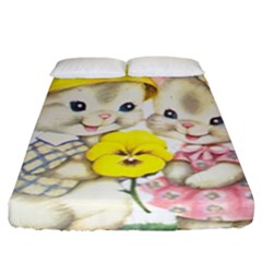 Rabbits 1731749 1920 Fitted Sheet (california King Size) by vintage2030