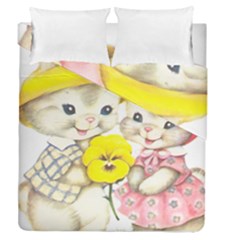 Rabbits 1731749 1920 Duvet Cover Double Side (queen Size) by vintage2030