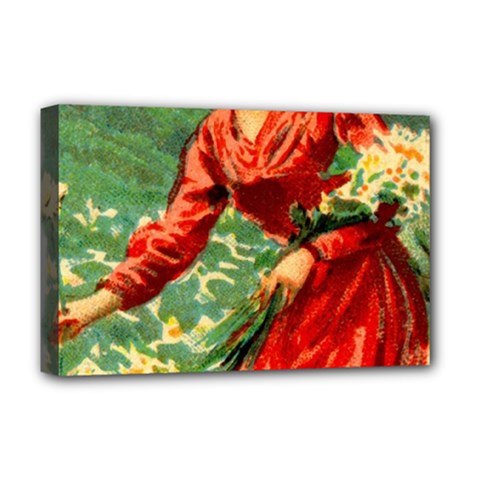 Lady 1334282 1920 Deluxe Canvas 18  X 12  (stretched) by vintage2030