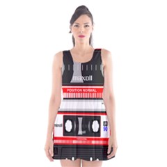 Compact Cassette Scoop Neck Skater Dress by vintage2030