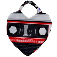Compact Cassette Giant Heart Shaped Tote by vintage2030