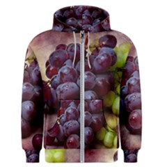 Red And Green Grapes Men s Zipper Hoodie by FunnyCow