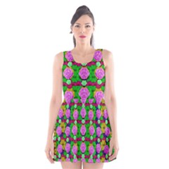 Roses And Other Flowers Love Harmony Scoop Neck Skater Dress by pepitasart