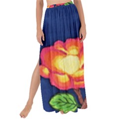 Sunset Flowers Maxi Chiffon Tie-up Sarong by lwdstudio