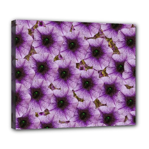 The Sky Is Not The Limit For Beautiful Big Flowers Deluxe Canvas 24  X 20  (stretched) by pepitasart