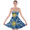 Blue Star Flower Strapless Bra Top Dress View1
