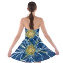 Blue Star Flower Strapless Bra Top Dress View2