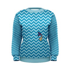 Chevron Mermaid Pattern Women s Sweatshirt by emilyzragz