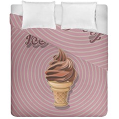 Pop Art Ice Cream Duvet Cover Double Side (california King Size) by Valentinaart