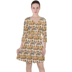 Victorian Girl Labels Ruffle Dress by snowwhitegirl
