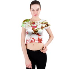 Officially Sexy Candy Collection Red Crew Neck Crop Top by OfficiallySexy
