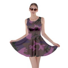 Camouflage Violet Skater Dress by snowwhitegirl