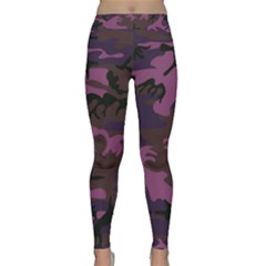 Camouflage Violet Classic Yoga Leggings by snowwhitegirl