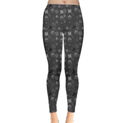 Dungeon Dice Leggings Grayscale by tmcouture