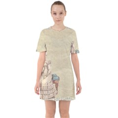 Background 1775324 1920 Sixties Short Sleeve Mini Dress by vintage2030