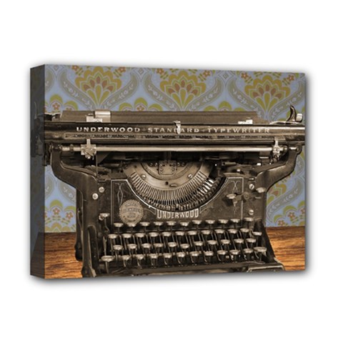 Typewriter Deluxe Canvas 16  X 12  (stretched)  by vintage2030