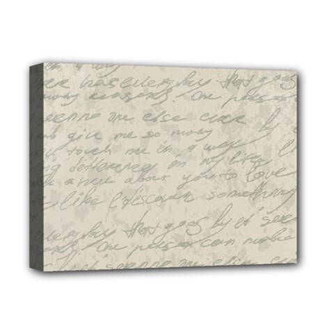 Handwritten Letter 2 Deluxe Canvas 16  X 12  (stretched)  by vintage2030