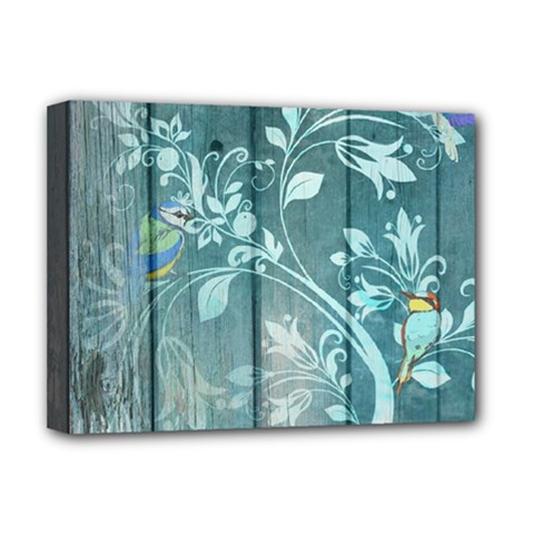 Green Tree Deluxe Canvas 16  X 12  (stretched)  by vintage2030