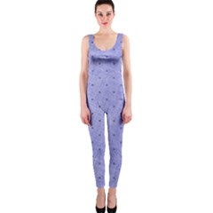 Dot Blue One Piece Catsuit by vintage2030