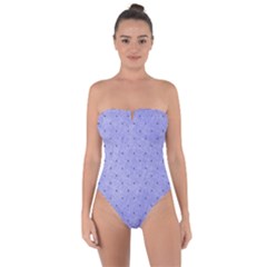 Dot Blue Tie Back One Piece Swimsuit by vintage2030