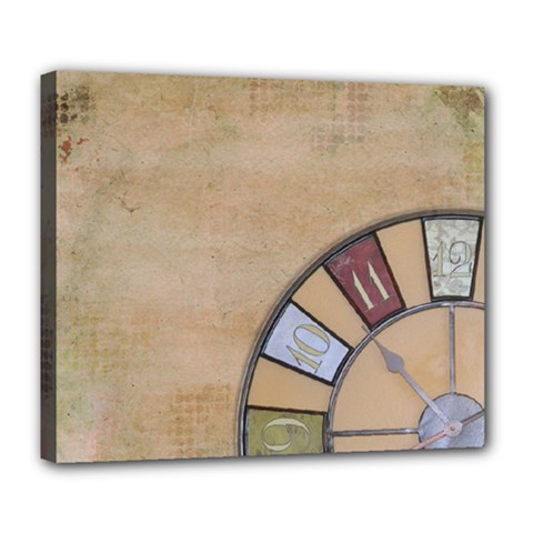 Circle Deluxe Canvas 24  X 20  (stretched) by vintage2030