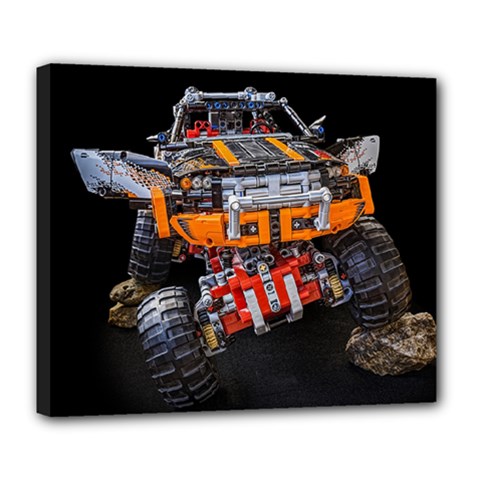 Monster Truck Lego Technic Technic Deluxe Canvas 24  X 20  (stretched) by Sapixe