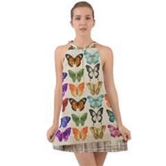 Butterfly 1126264 1920 Halter Tie Back Chiffon Dress by vintage2030
