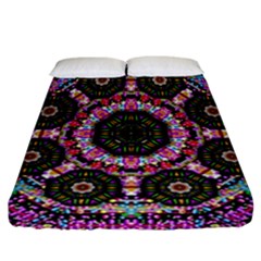 Decorative Candy With Soft Candle Light For Love Fitted Sheet (california King Size) by pepitasart