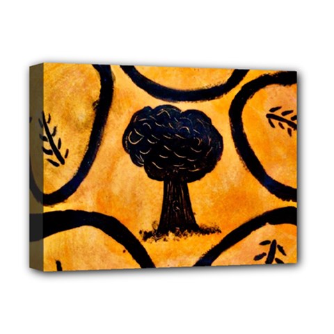 Ceramic Tree Smudge Deluxe Canvas 16  X 12  (stretched)  by DeneWestUK