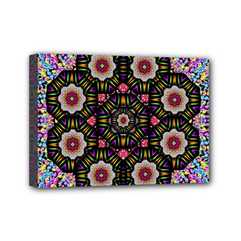 Decorative Ornate Candy With Soft Candle Light For Peace Mini Canvas 7  X 5  (stretched) by pepitasart
