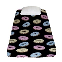 Donuts Pattern Fitted Sheet (single Size) by Valentinaart
