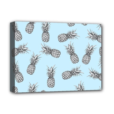 Pineapple Pattern Deluxe Canvas 16  X 12  (stretched)  by Valentinaart