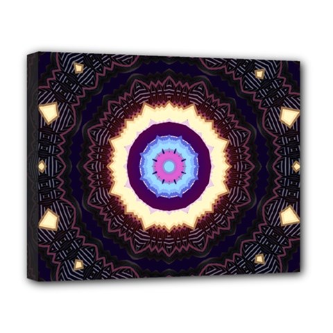 Mandala Art Design Pattern Deluxe Canvas 20  X 16  (stretched) by Simbadda