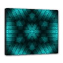 Abstract Pattern Black Green Deluxe Canvas 24  x 20  (Stretched) View1
