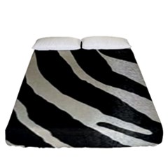 Zebra Print Fitted Sheet (king Size) by NSGLOBALDESIGNS2