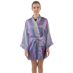 Rainbow Stripe Version 2 Long Sleeve Kimono Robe by dressshop