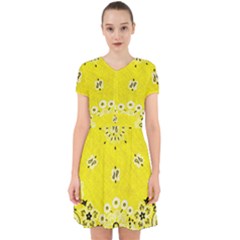 Grunge Yellow Bandana Adorable In Chiffon Dress by dressshop