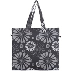 Floral Pattern Canvas Travel Bag by Hansue