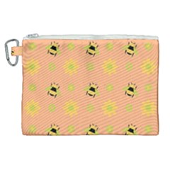Bee A Bug Nature Canvas Cosmetic Bag (xl) by Nexatart