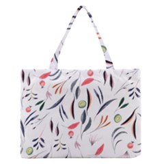Watercolor Tablecloth Fabric Design Zipper Medium Tote Bag by Sapixe