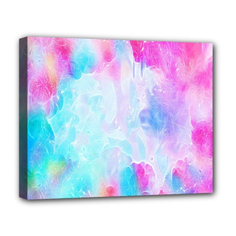 Background Drips Fluid Deluxe Canvas 20  X 16  (stretched) by Sapixe