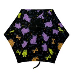 Halloween Pattern 2 Mini Folding Umbrella by JadehawksAnD